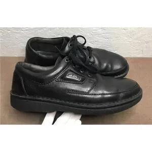 CLARKS Nature II Size 12M Black Leather Lace Up Shoes, Active Air Amazon.com | New Clarks Men main image 3